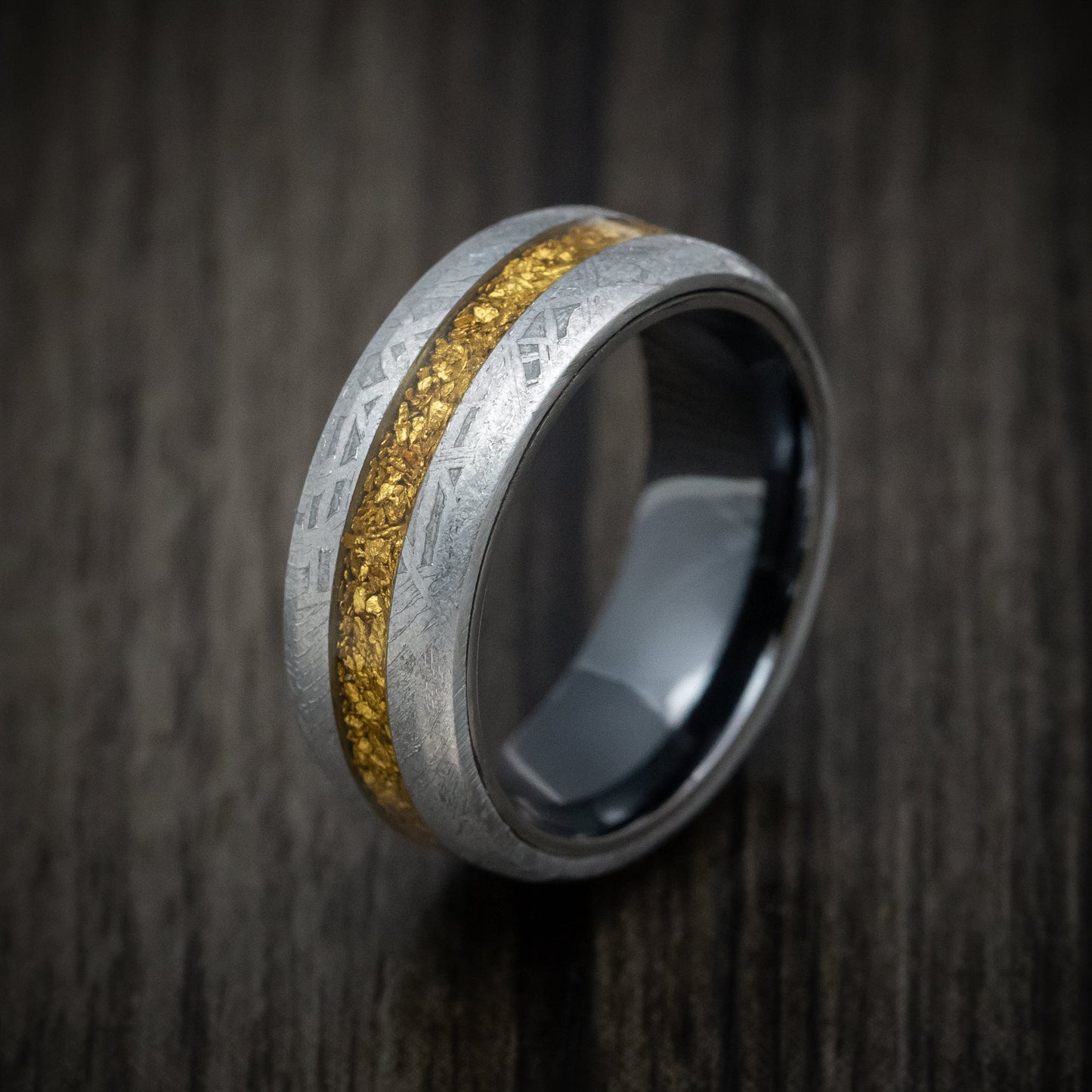 Gibeon Meteorite Black Zirconium