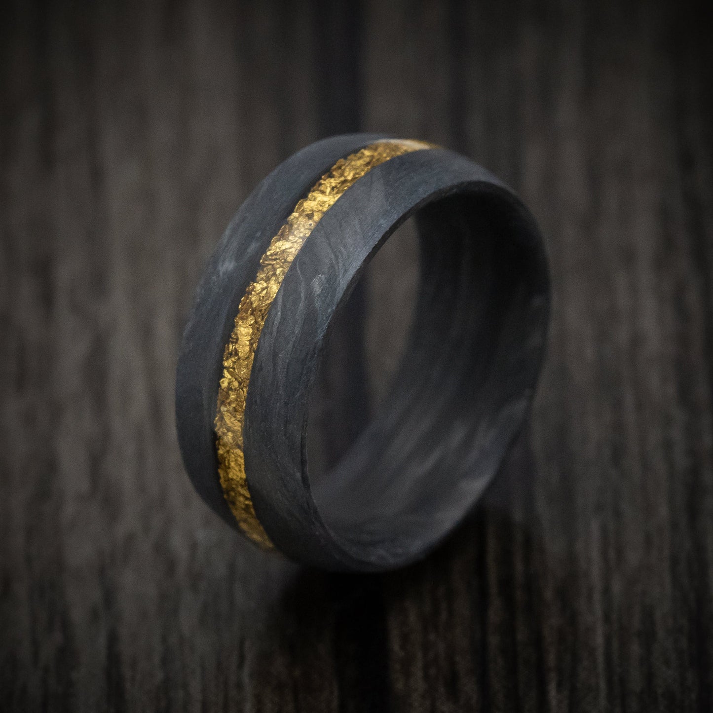 Forged Carbon Fiber Raw Gold Nugget