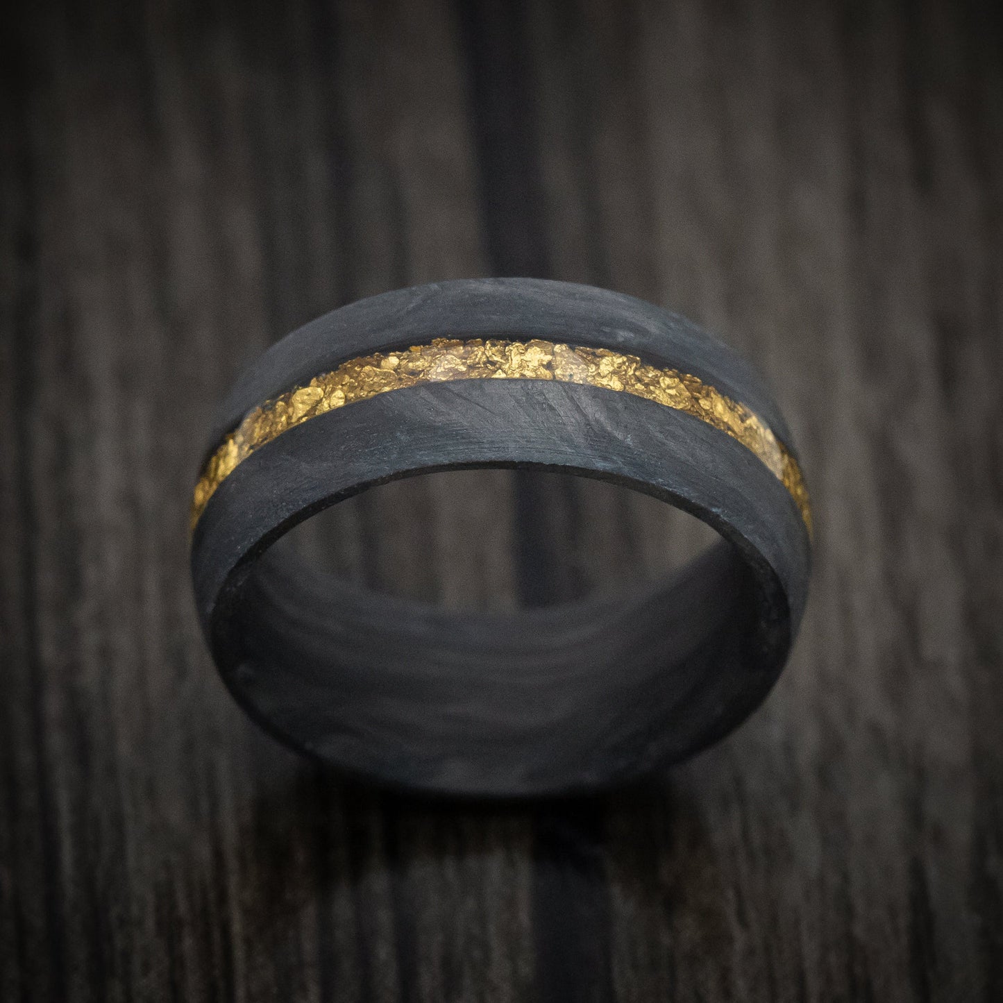 Forged Carbon Fiber Raw Gold Nugget