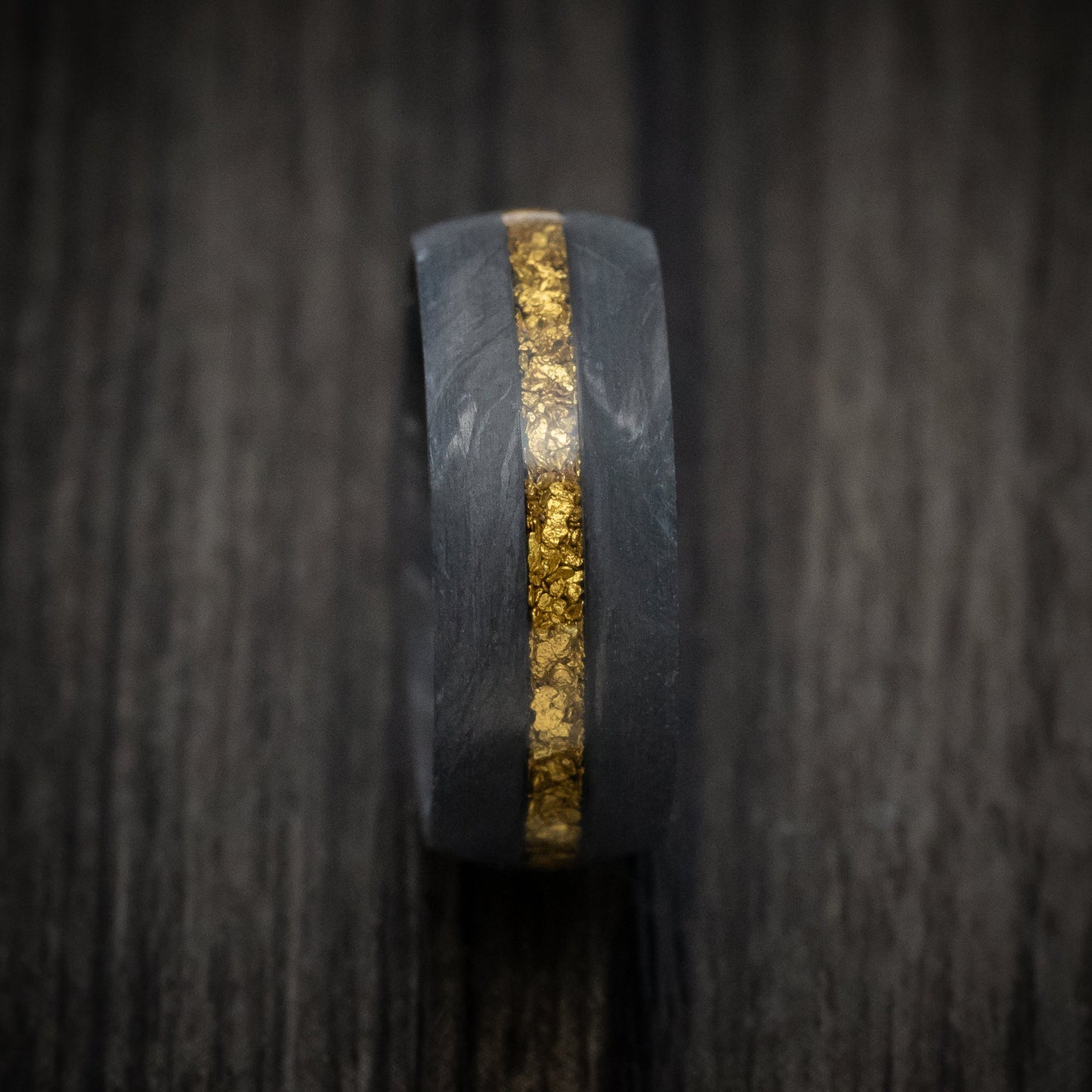 Forged Carbon Fiber Raw Gold Nugget