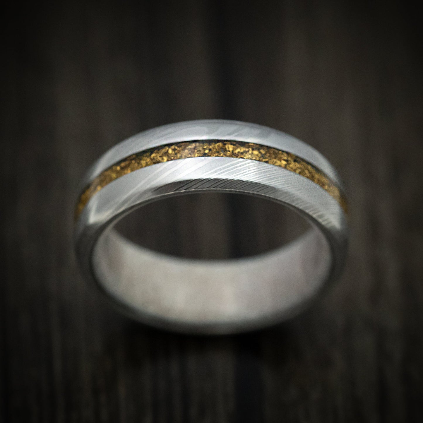 Damascus Steel Raw Gold Nugget